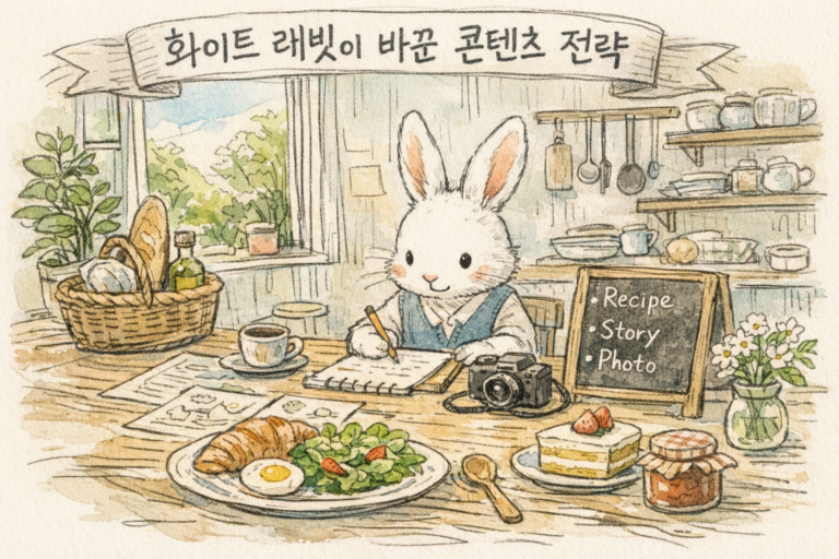 Read more about the article 화이트 래빗이 바꾼 콘텐츠 전략