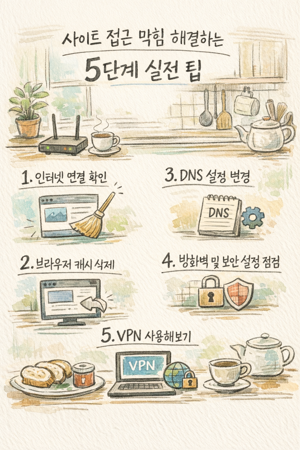 You are currently viewing 사이트 접근 막힘 해결하는 5단계 실전 팁