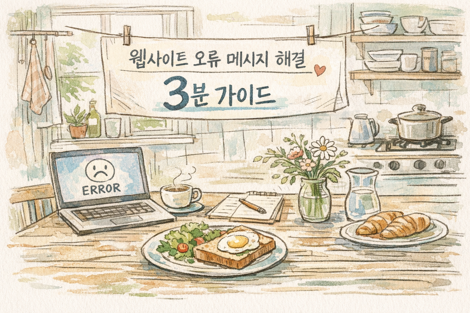 You are currently viewing 웹사이트 오류 메시지 해결 3분 가이드